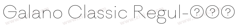Galano Classic Regul字体转换